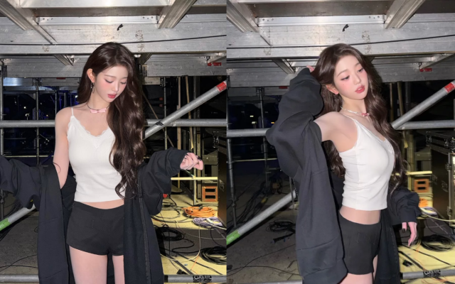 장원영이 콘서트 비하인드 사진에서 비현실적인 미모를 뽐냈다. / 장원영 인스타그램