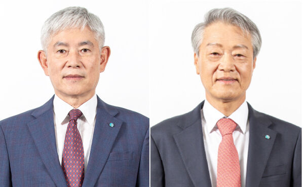 유재권 삼천리그룹 부회장(왼쪽)과 전영택 삼천리 대표이사 사장. /삼천리그룹