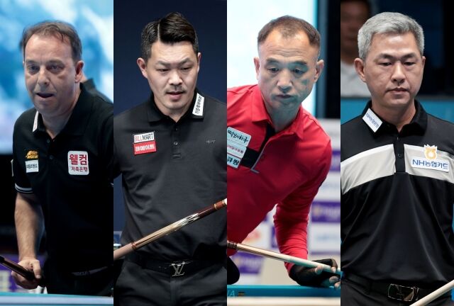 왼쪽부터 다니엘 산체스, 이상용, 이승진, 마민껌./PBA