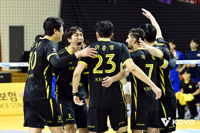 승리한 KB손해보험./KOVO