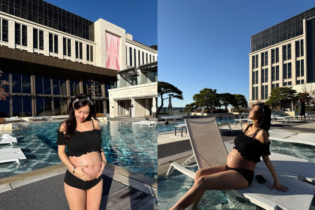 은가은이 임신 중 과감한 비키니 자태를 선보였다. / 은가은 인스타그램