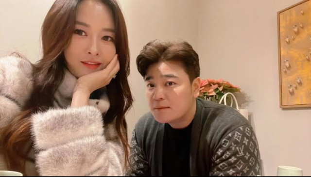 전 야구선수 추신수와 아내 하원미. /하원미 소셜미디어