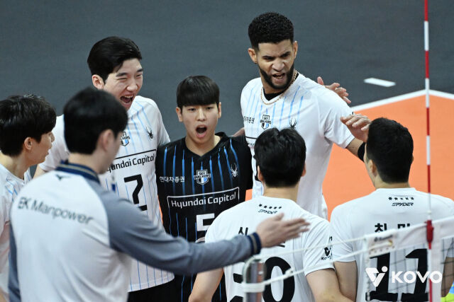 현대캐피탈 선수들./KOVO