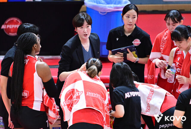 장소연 페퍼저축은행 감독./KOVO