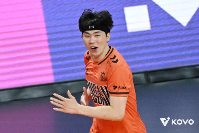 기뻐하는 전광인./KOVO