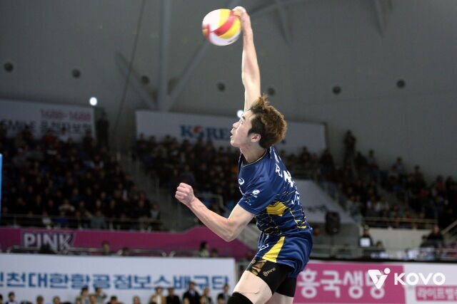 한국전력 시절의 전광인./KOVO