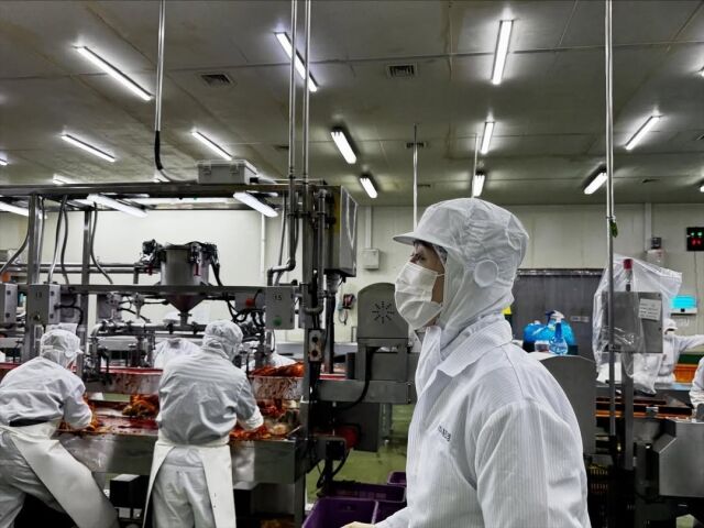 “离婚后专注于我的本职工作”……洪真京公开了她在一家年销售额达3100亿韩元的泡菜工厂的照片。