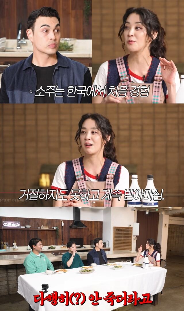 배우 한고은이 과거 드라마 종방연에서 소주 7병을 마셨다고 고백했다. /유튜브 채널 '고은언니 한고은'