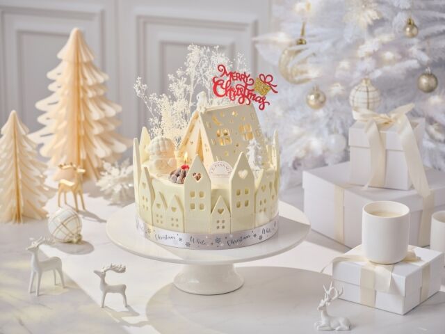 워커힐 ‘2025 뤼미에르 블랑슈 케이크’. /워커힐 호텔앤리조트