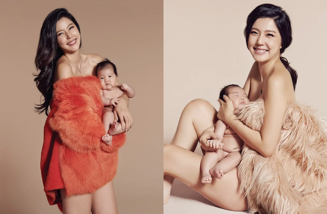 이윤미가 둘째 딸 라엘 양과 함께한 과거 화보를 공개했다. / 이윤미 인스타그램