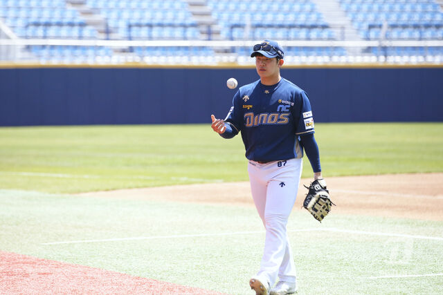 NC 다이노스 시절 안인산./NC 다이노스