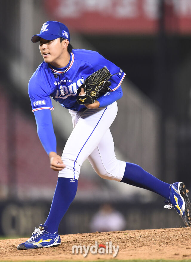 삼성 라이온즈 시절의 최충연./마이데일리