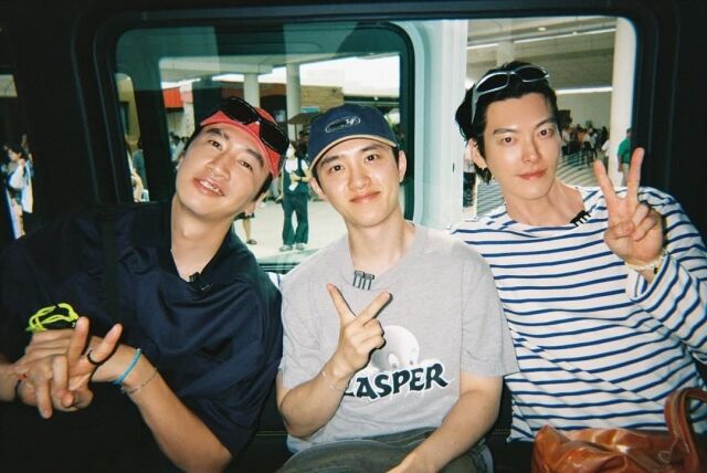 배우 김우빈이 '콩콩팡팡' 비하인드 사진을 공개했다. / 김우빈 인스타그램