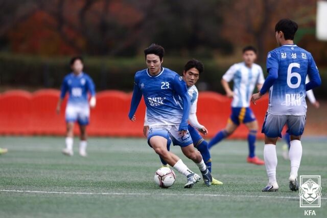 20일 단국대학교 천안캠퍼스 운동장에서 열린 '2025 대학축구 U-리그1 왕중왕전' 단국대와 울산대의 결승전 경기./대한축구협회