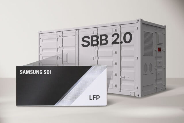 LFP 배터리가 탑재된 ESS 제품 'SBB 2.0'. /삼성SDI