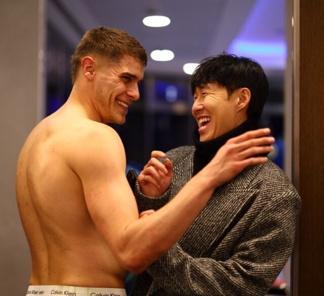 판 더 벤과 손흥민/토트넘