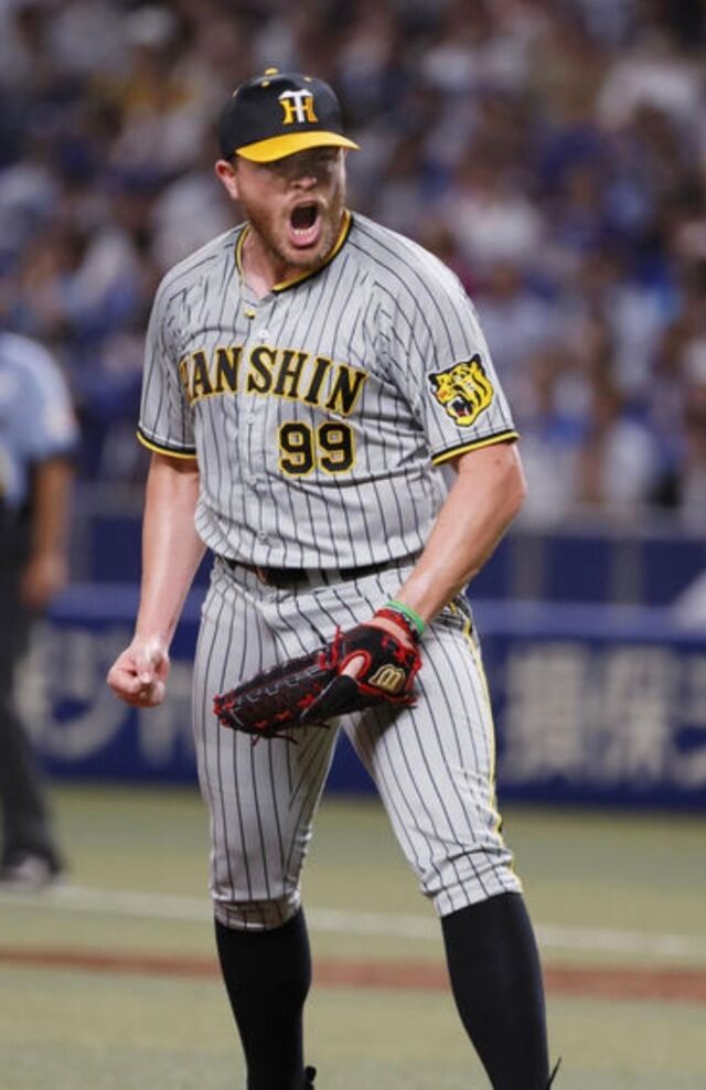 한신 타이거즈 시절의 제레미 비슬리./롯데 자이언츠