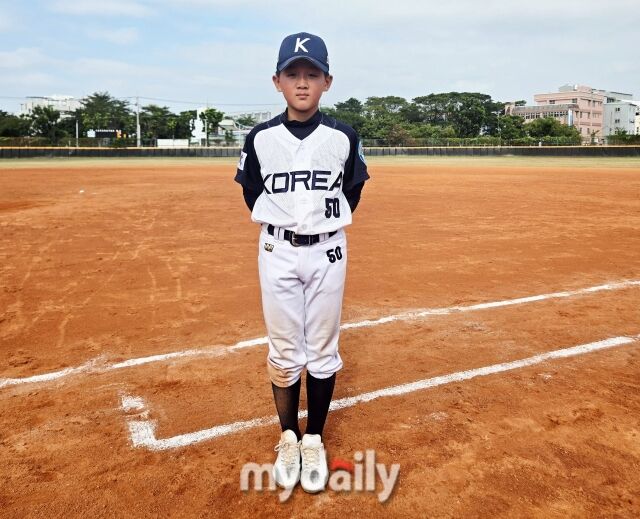 대한유소년야구연맹 20기 꿈나무E대표팀 황기문./가오슝(대만)=노찬혁 기자