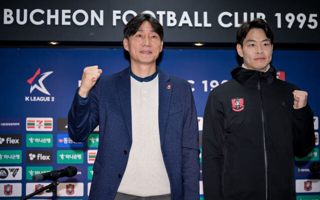 이영민 부천FC 감독과 주장 한지호/부천FC