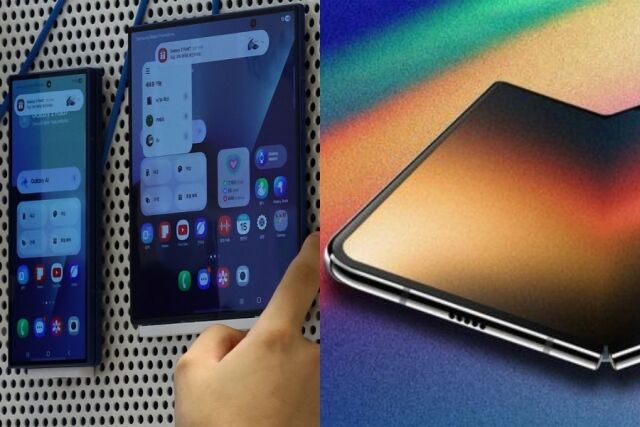 삼성전자 갤럭시 Z 폴드7(왼쪽), 아이폰 폴더블 아이폰 예상 이미지. /뉴시스, IT팁스터 궈밍치 X