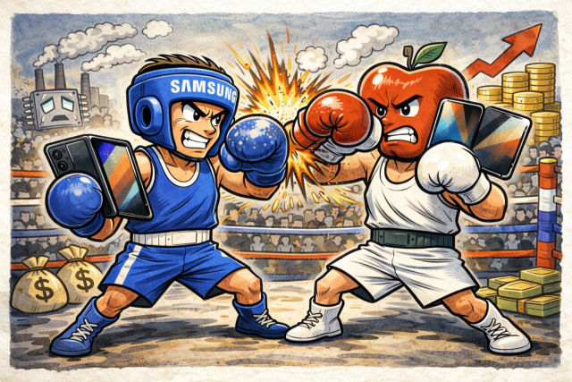 2026년 스마트폰 시장의 승부처가 ‘폴더블(화면이 접히는 스마트폰)’로 좁혀지고 있다. /AI 생성 이미지