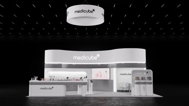 에이피알 메디큐브의 CES 2026 부스 조감도. /에이피알