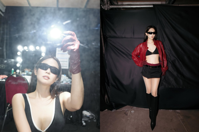 제니가 파격적인 브라탑 무대의상을 선보였다. / 제니 인스타그램