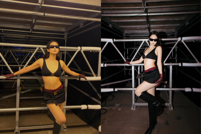 제니가 파격적인 브라탑 무대의상을 선보였다. / 제니 인스타그램