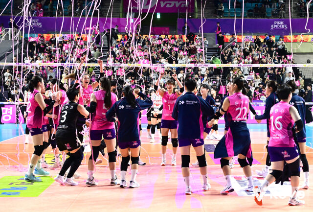 흥국생명 선수단./KOVO