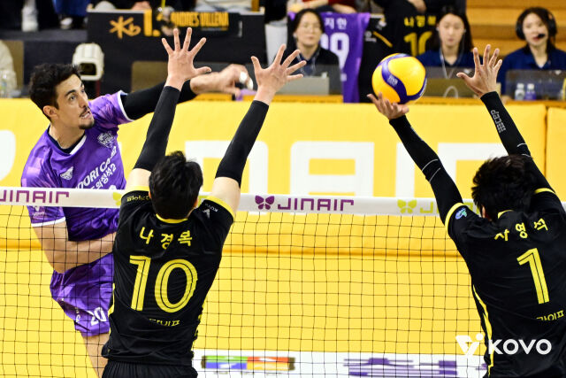 공격하는 아라우조./KOVO