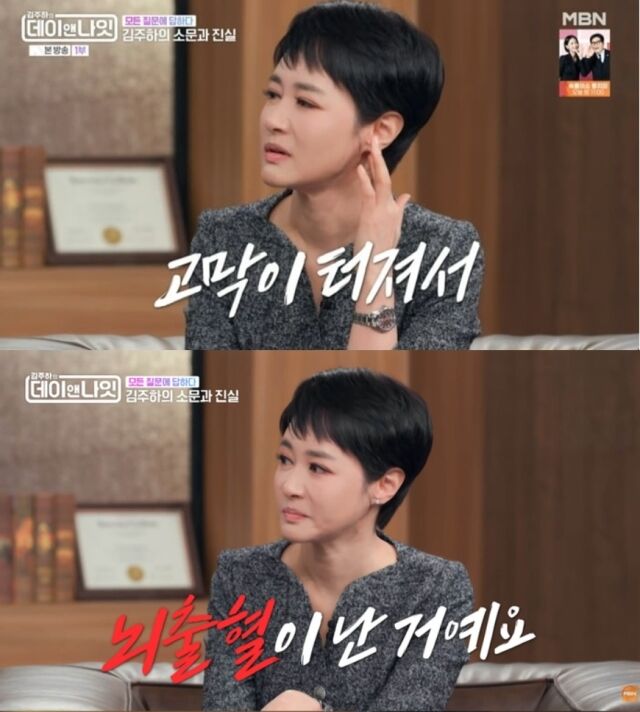 앵커 출신 방송인 김주하./ MBN '김주하의 데이앤나잇'