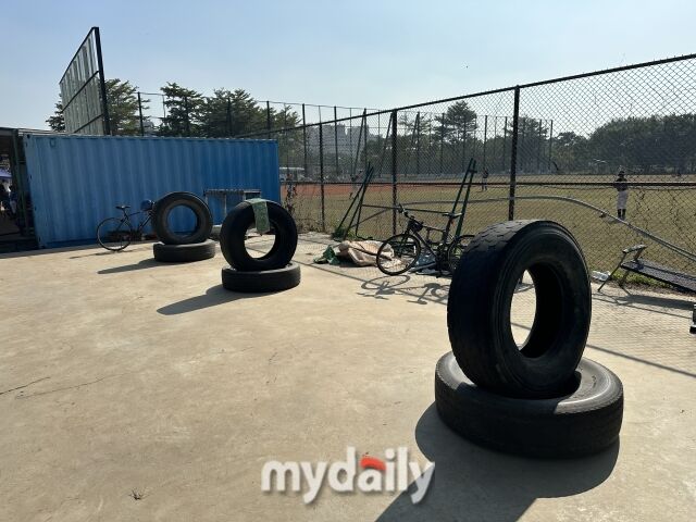 대만 유소년야구팀 훈련 시설./타이난=노찬혁 기자