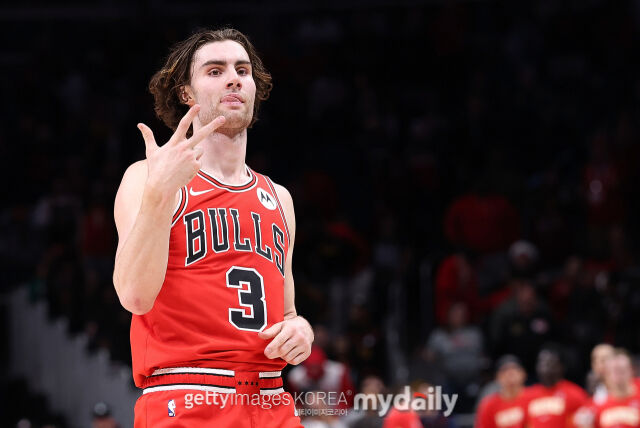 기디가 22일 애틀랜타와 경기에서 3점포를 터뜨린 후 세리머니 하고 있다. /게티이미지코리아