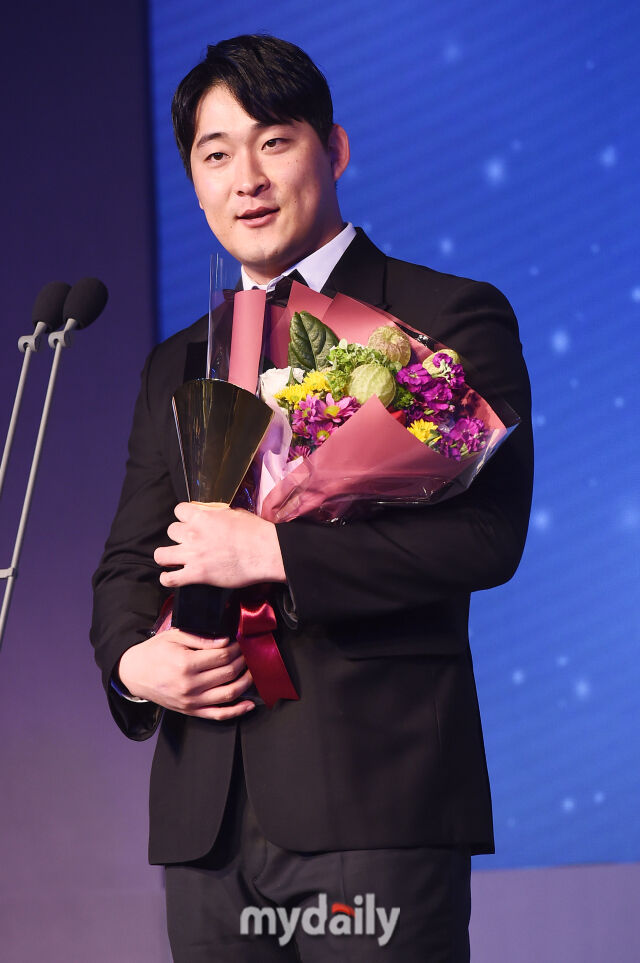 2019년 신인왕을 받은 하재훈./마이데일리
