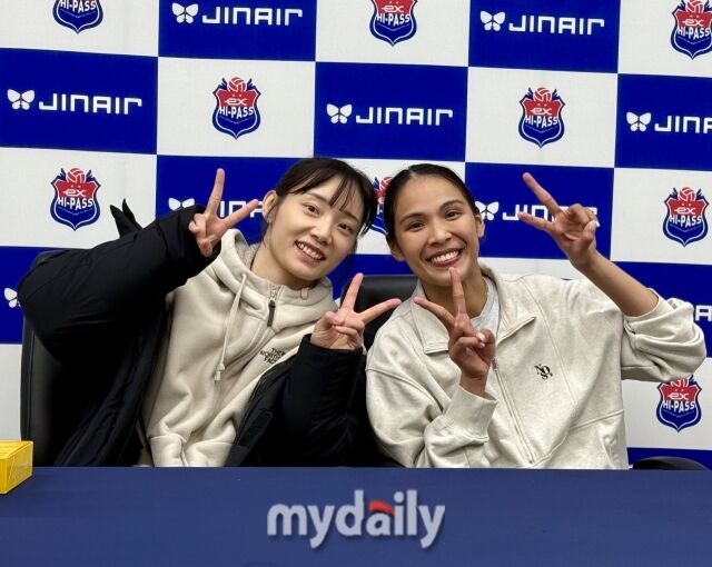 문정원과 타나차./김천=이보미 기자