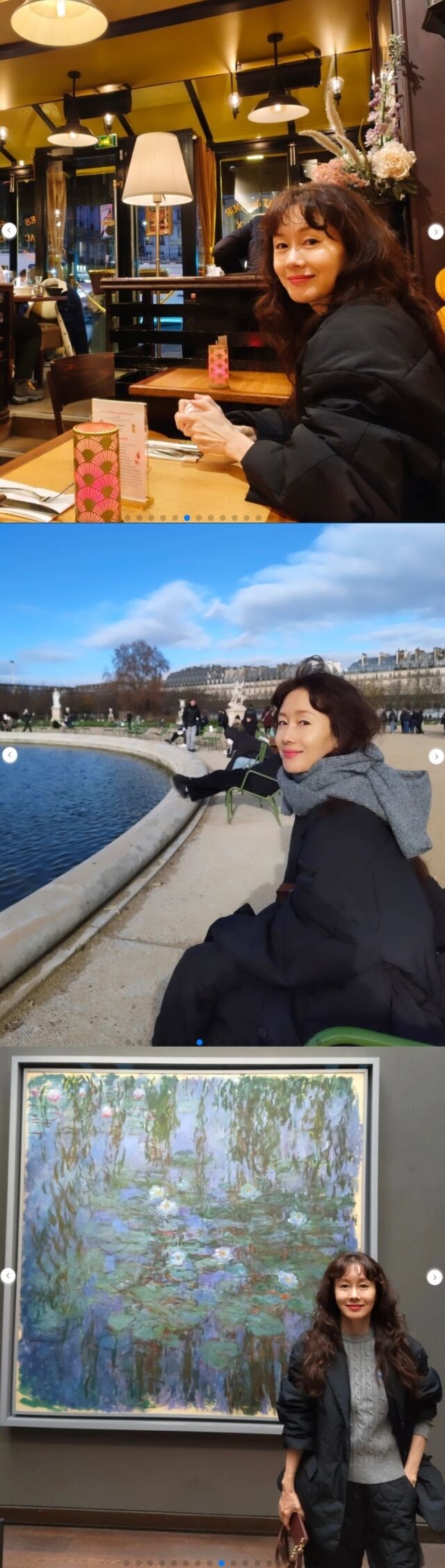 배우 김지수가 작지만 소소한 유럽에서의 일상을 공유했다. /김지수 소셜미디어