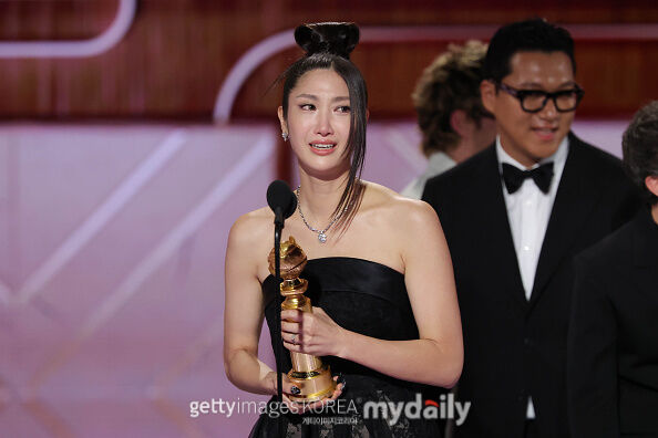 작곡가 겸 가수 이재가 수상 소감 도중 눈물을 보였다. / 게티이미지코리아