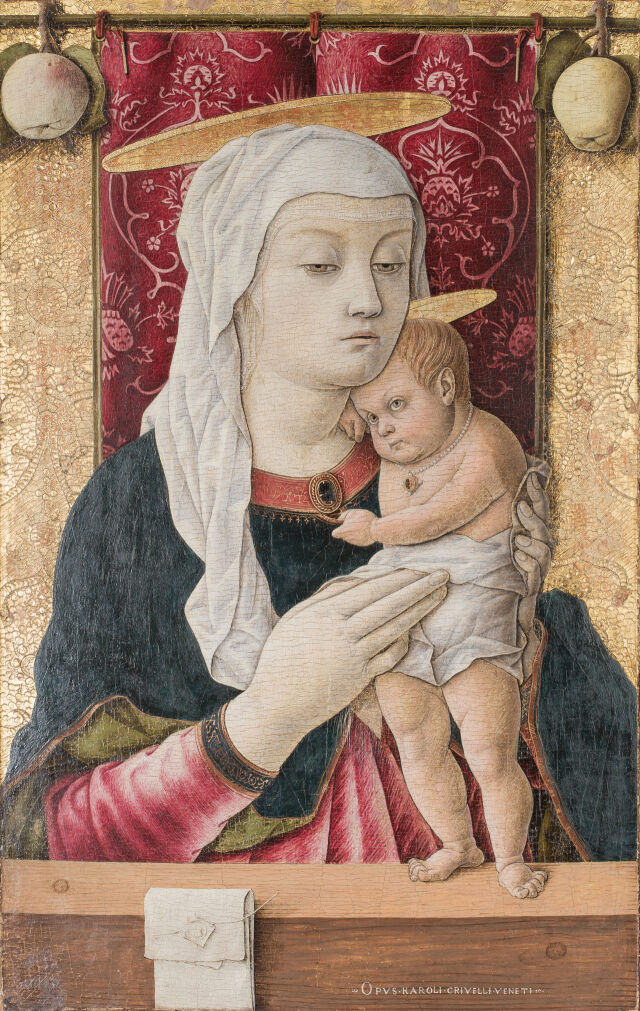 카를로 크리벨리, 성모자, 패널에 템페라와 유채, 약 1468년경, 62.23 cm x 40.96 cm, 샌디에이고 미술관