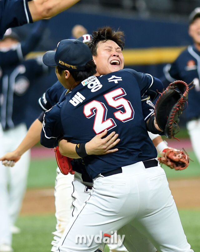 박세혁은 2019년 한국시리즈에서 두산 베어스를 우승으로 이끌었다./마이데일리