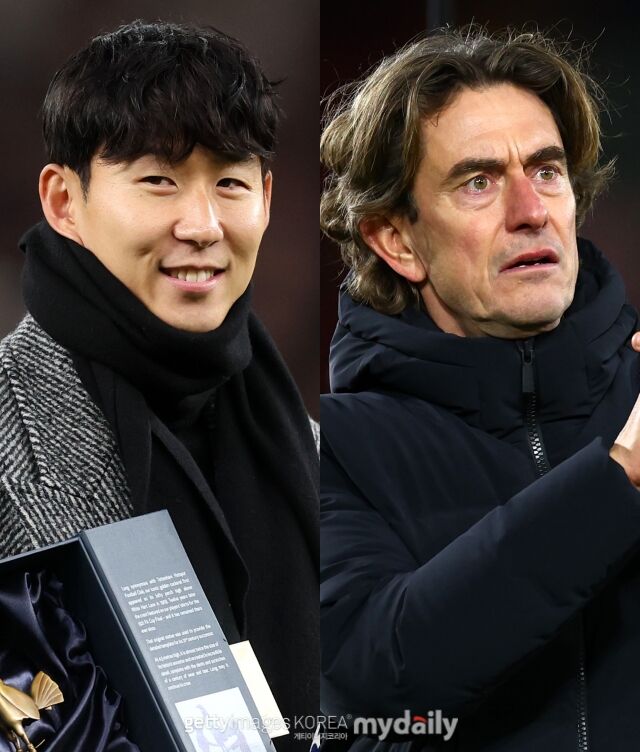 손흥민과 토마스 프랭크 감독/게티이미지코리아