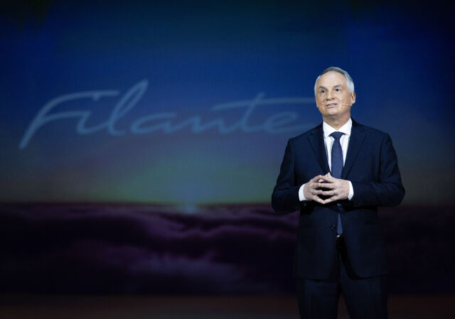 13일 서울 광진구 워커필에서 열린 월드 프리미어 행사에서 파브리스 캄볼리브 르노그룹 최고 성장 책임자 및 르노 브랜드 CEO가 발표하고 있다. /르노코리아