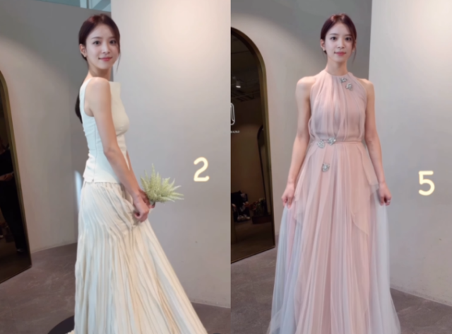 '하트시그널' 출신 인플루언스 김지영이 웨딩드레스 자태를 공개했다. / 김지영 인스타그램