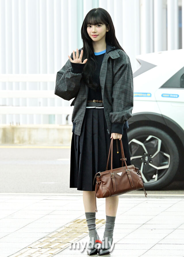 Karina at the airport