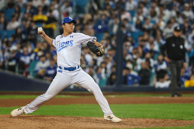 2024 포스트시즌 당시 김무신./삼성 라이온즈