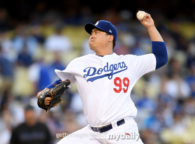 LA 다저스 시절의 류현진./게티이미지코리아