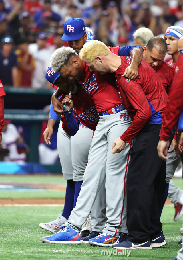 2023 WBC 당시 부상을 당한 에드윈 디아즈./게티이미지코리아