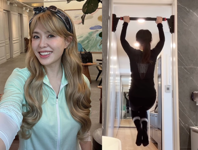 배우 하희라가 꾸준한 자기 관리로 완성한 건강한 일상을 공개했다. / 하희라 SNS