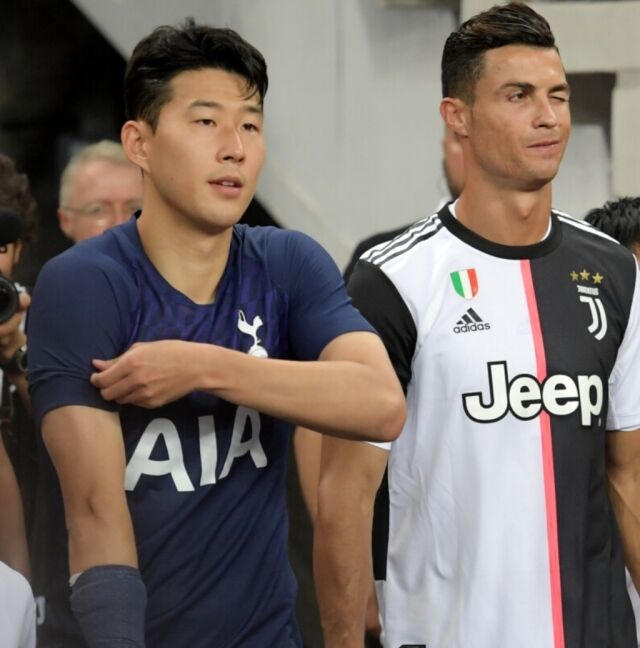 손흥민과 크리스티아누 호날두/AFC