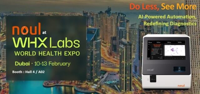노을은 두바이에서 열리는 WHX Labs 2026에 참가해 AI 기반 자궁경부암 솔루션(miLab CER) 등을 선보인다. /노을