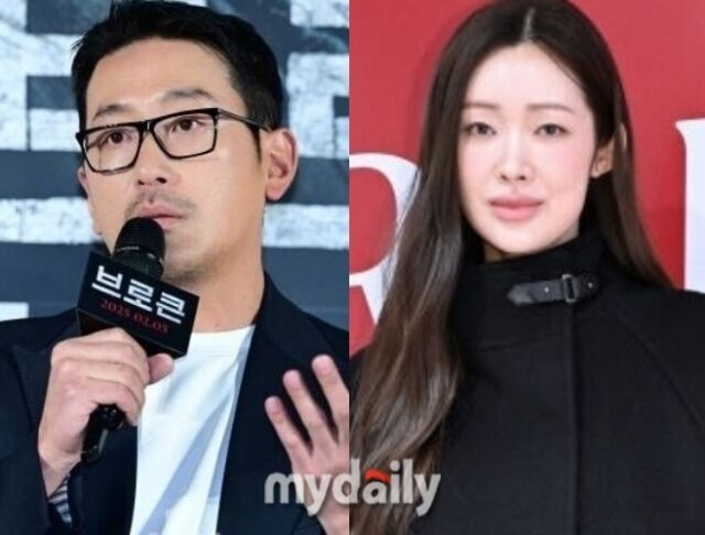 배우 하정우(왼쪽), 차정원 / 마이데일리